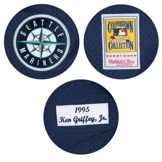 Mitchell & Ness MLB Authentic Ken Griffey Jr Seattle Mariners 1995 BP Jersey (Navy)