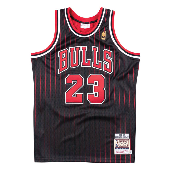 Mitchell & Ness Authentic Alternate Bulls Jordan 96-97 Jersey (Black/Red)